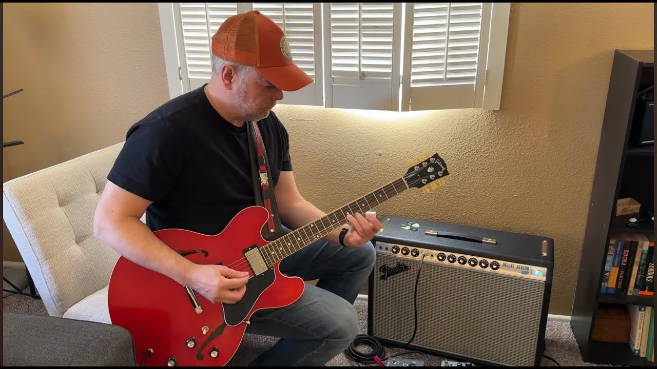 Fender 68 Custom Deluxe Reverb Demo by Eric Underwood #gibsonguitars #fenderamps #gibsones335