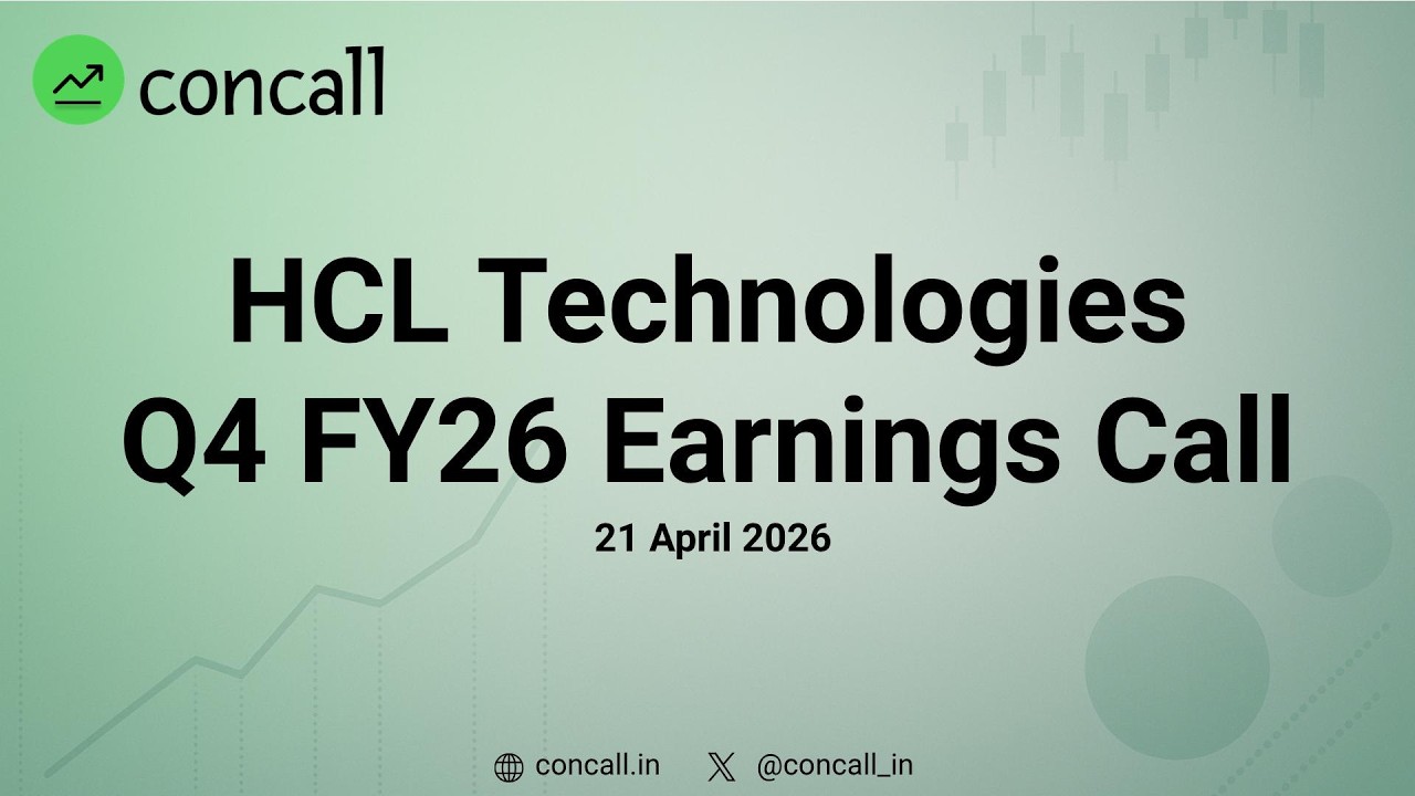 HCL Technologies Ltd Q4 FY26 Earnings Conference Call | Concall.in