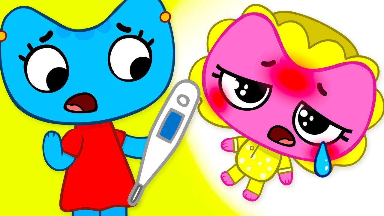 Sick Song #2 | Kit and Kate Nursery Rhymes & Kids Songs