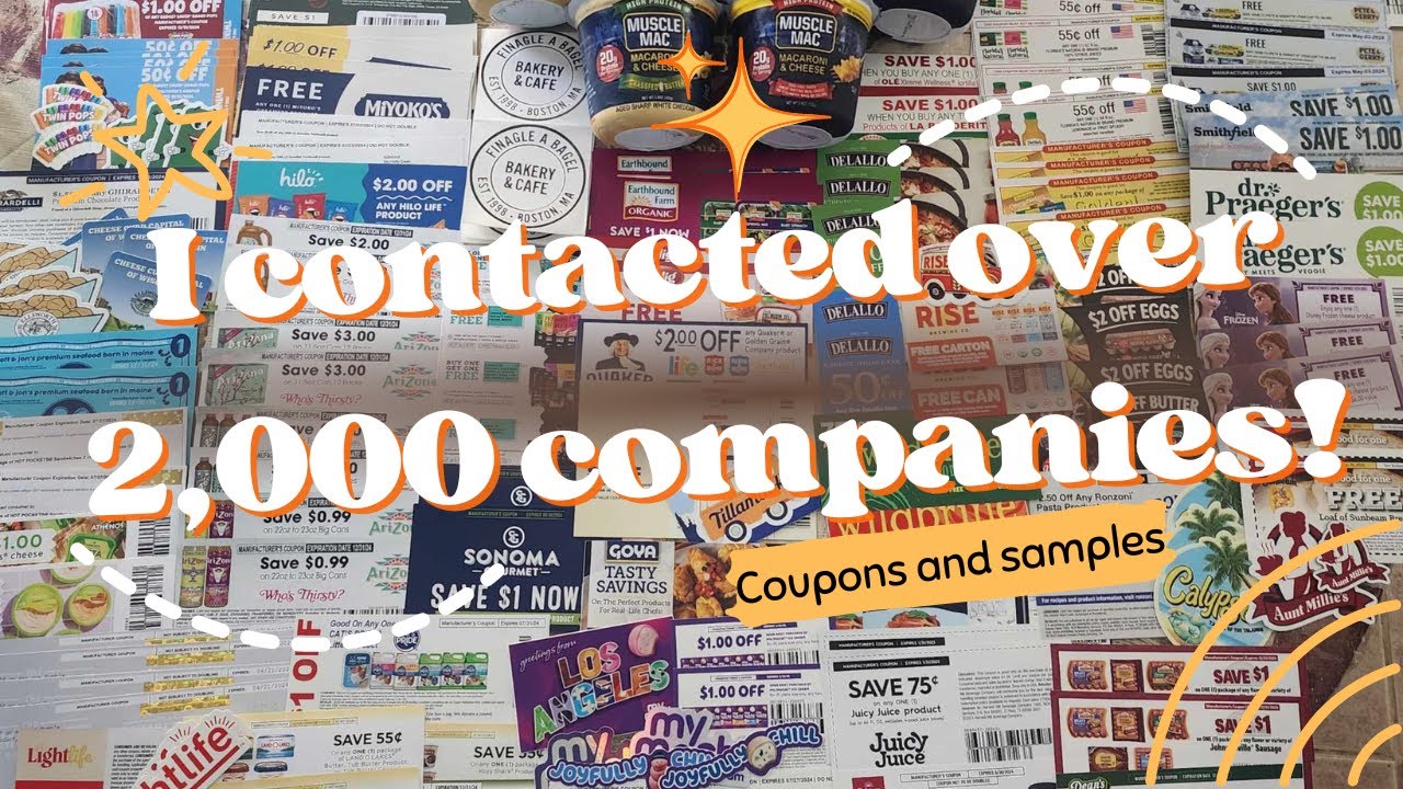 Contacting Companies for Coupons and Samples Part 4. I contacted 2K companies and here's the result!