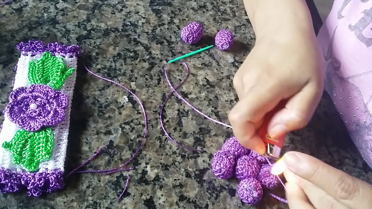 Lucineia do croche  Puxador de geladeira /3a parte
