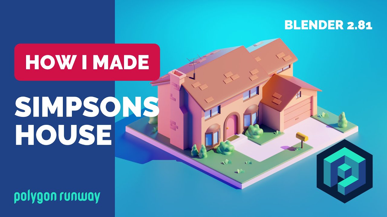 Simpsons House 3D Modeling in Blender 2.8