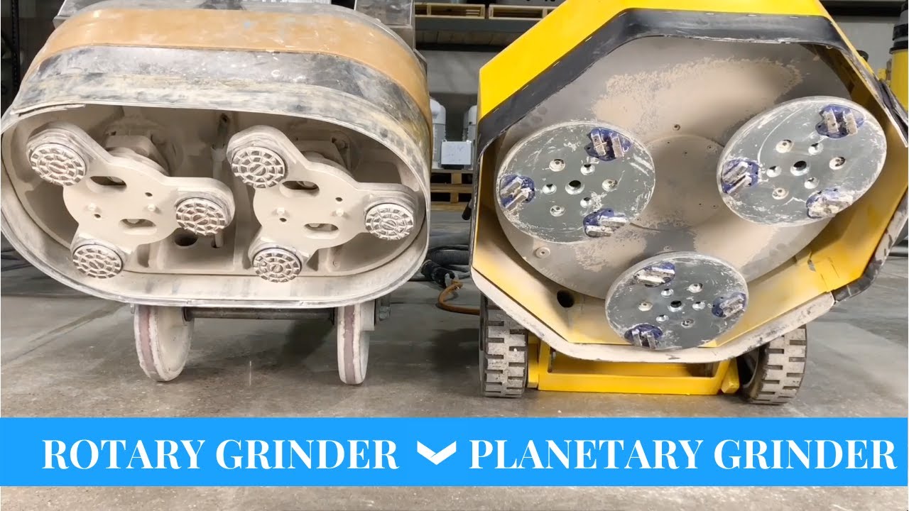 Rotary VS Planetary Grinders | Concrete Floor Grinders