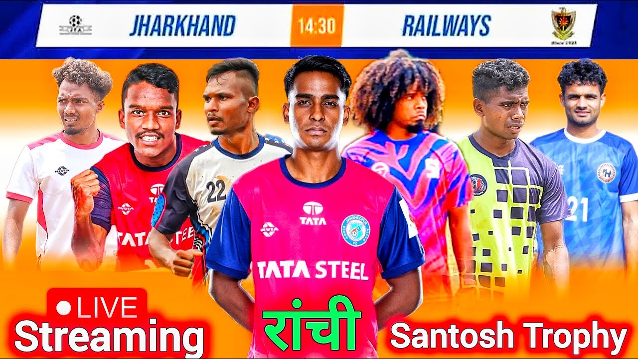LIVE 🔴 JHARKHAND 🆚 RAILWAY | करो या मरो मैच | SANTOSH TROPHY 2025 | MORABADI RANCHI