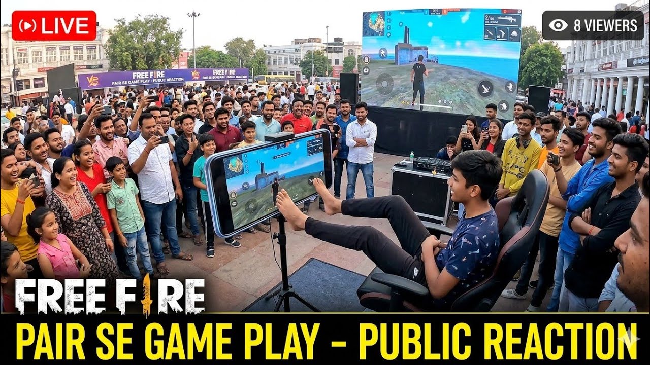 Pair se game play public reaction live free fire