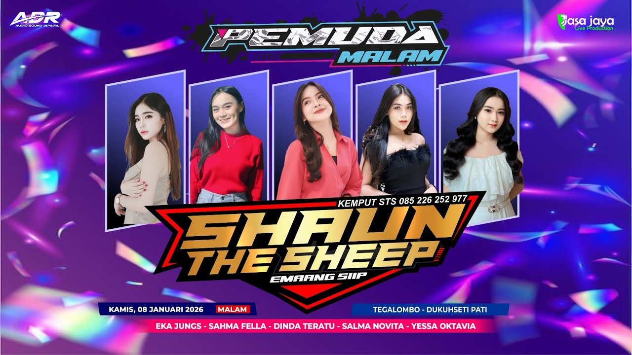 LIVE SHAUN THE SHEEP - HAPPY PARTY PEMUDA MALAM - TEGALOMBO DUKUHSETI PATI | ADR AUDIO