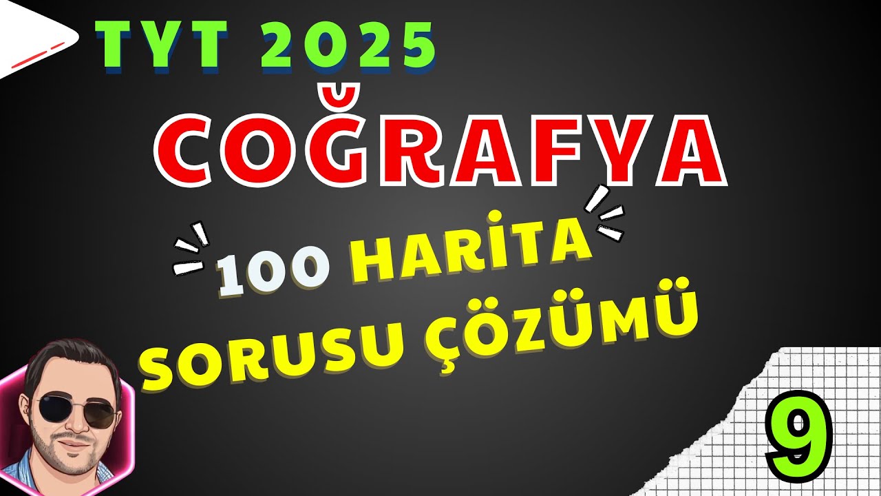 TYT COĞRAFYA 2025 II 100 HARİTA SORU ÇÖZÜMÜ 9 #tytcoğrafya #tyt2025 #yks2025 #soruçözümü #tyt