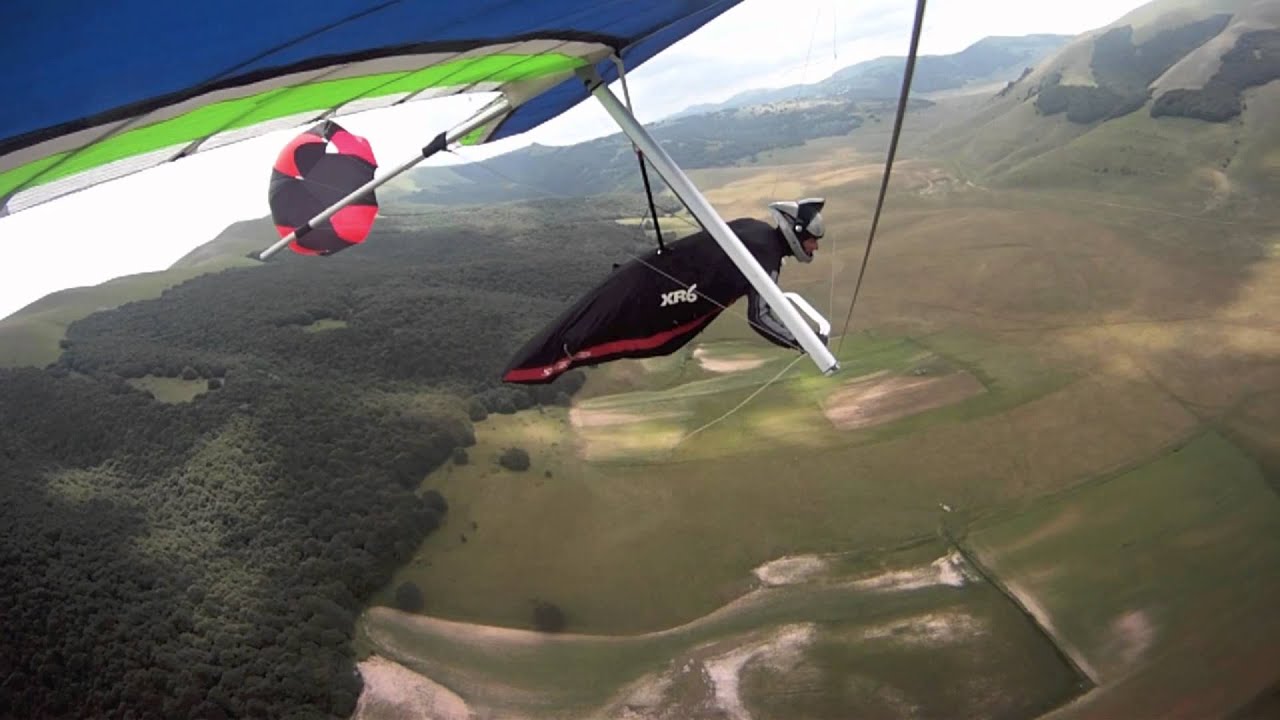 hang gliding accident parachute deployment.mov