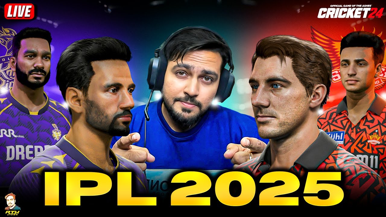 IPL 2025 KKR vs SRH T20 Match at Eden Gardens 🔥 | Cricket 24 Live | RtxVivek
