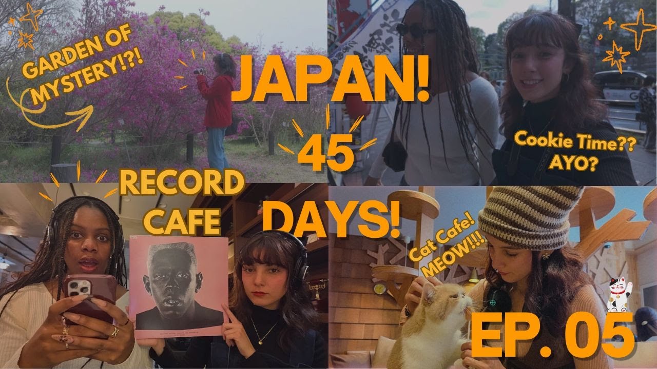 JAPAN FOR 45 DAYS! Record Cafe, Cat Cafe, and Garden! | Episode Five
