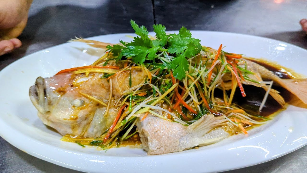 ត្រីក្រហមចំហ៊ុយទឹកសុីអុីវបែបចិន