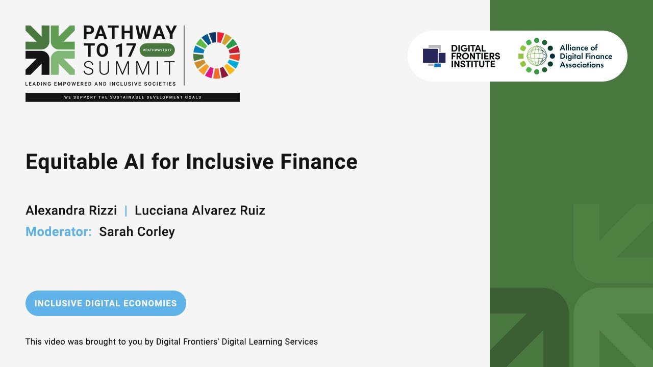 Equitable AI for Inclusive Finance