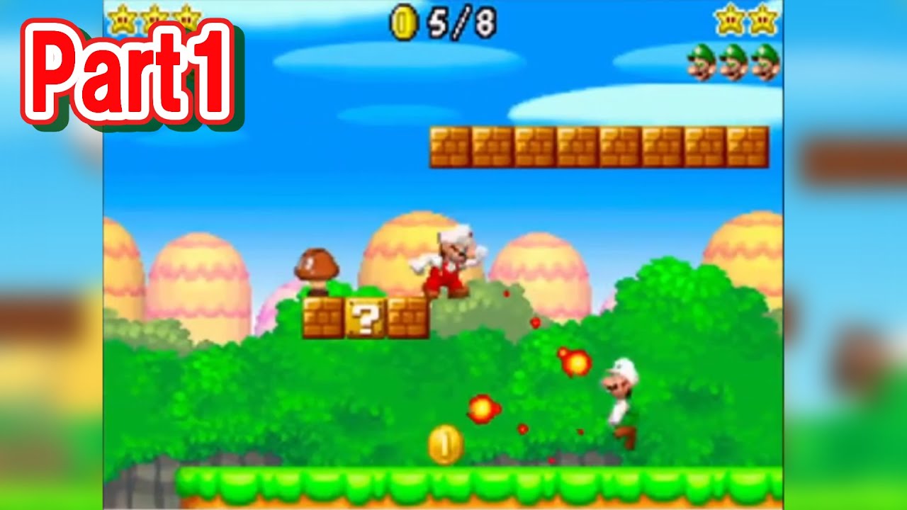 【字幕解説】白熱の兄弟対決！マリオvsルイージ Part1【Newスーパーマリオブラザーズ】