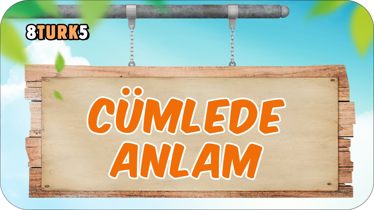 Cümlede Anlam 📙 8. Sınıf Türkçe #2024LGS