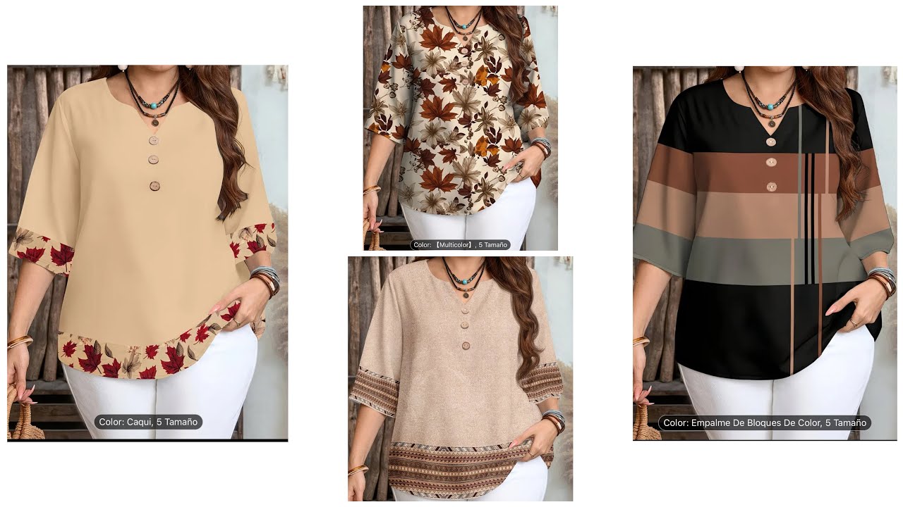 Descubre estas Hermosas BLUSAS Casuales  para MUJER en Tallas Grandes te Encantarán!!