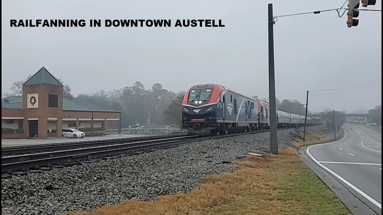 First Video for 2026! Railfanning in Downtown Austell (Ft. NS and Amtrak) 1-3-26