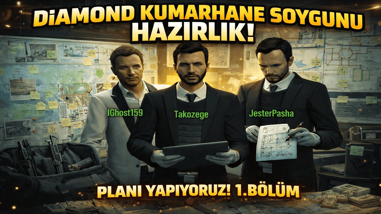 THE DİAMOND CASİNO SOYGUNU HAZIRLIK 1.BÖLÜM | EKİPLE GTA 5 HEİST