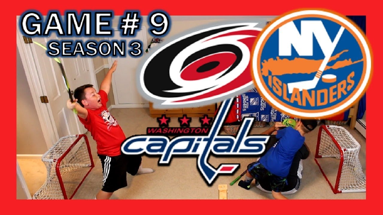 KNEE HOCKEY SEASON 3 - GAME 9 - HURRICANES / CAPITALS / ISLANDERS - QUINNBOYSTV
