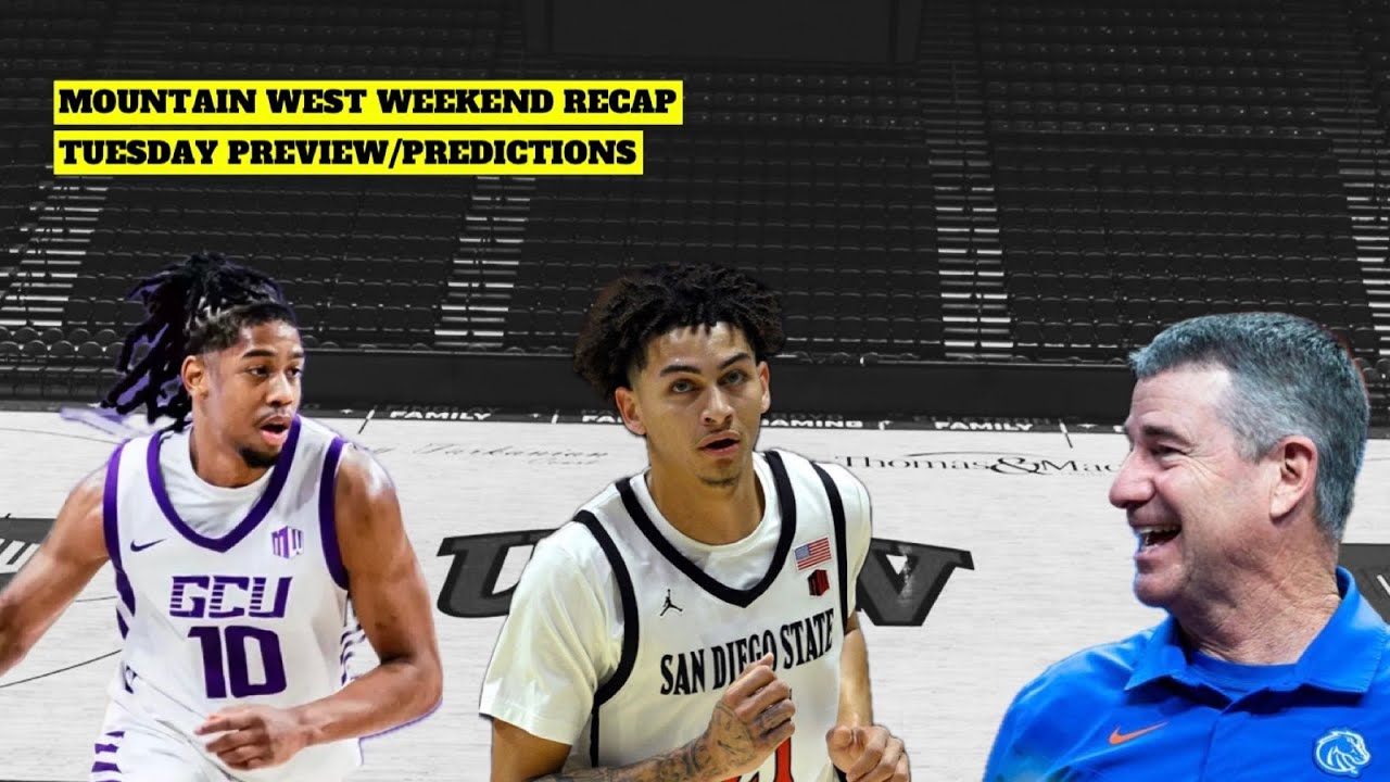 College Basketball Mountain West Weekend Recap & Tuesday Preview/Predictions