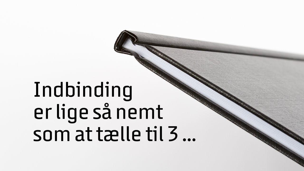 Indbinding er lige s&aring; nemt som at t&aelig;lle til 3 ...