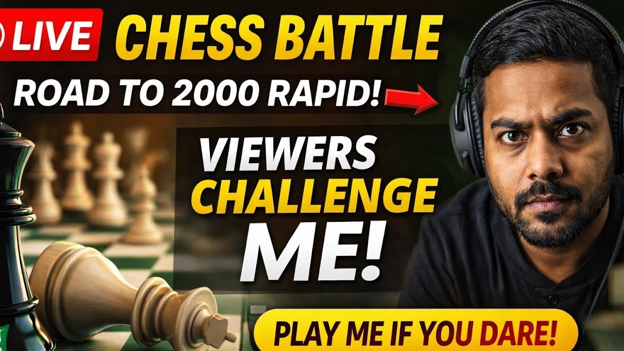 LIVE Chess Battle 🔴 | Road to 2000 Rapid Rating | Play Me If You Dare! ♟️
