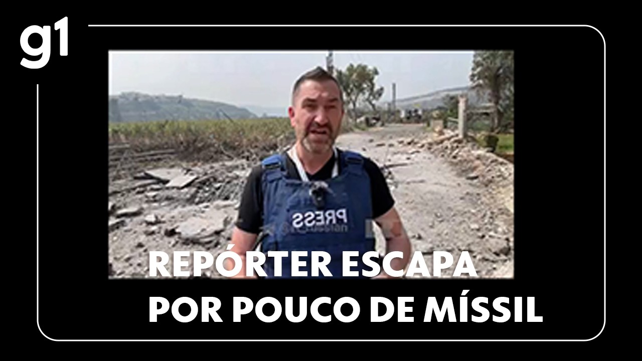 Repórter escapa por pouco de míssil durante transmissão no sul do Líbano