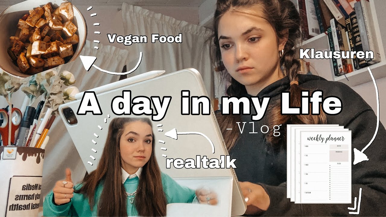 VLOG- Klausurenzeit, Organisation, vegan food, realtalk ...