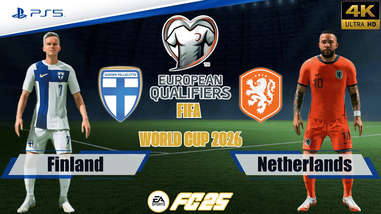 FC 25 - Finland vs. Netherlands | European World Cup Qualifiers | Full Match | PS5™ [4K]