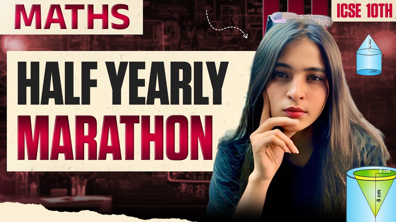 Complete Maths Revision Marathon - ICSE Class 10 | Half Yearly Exams 2026
