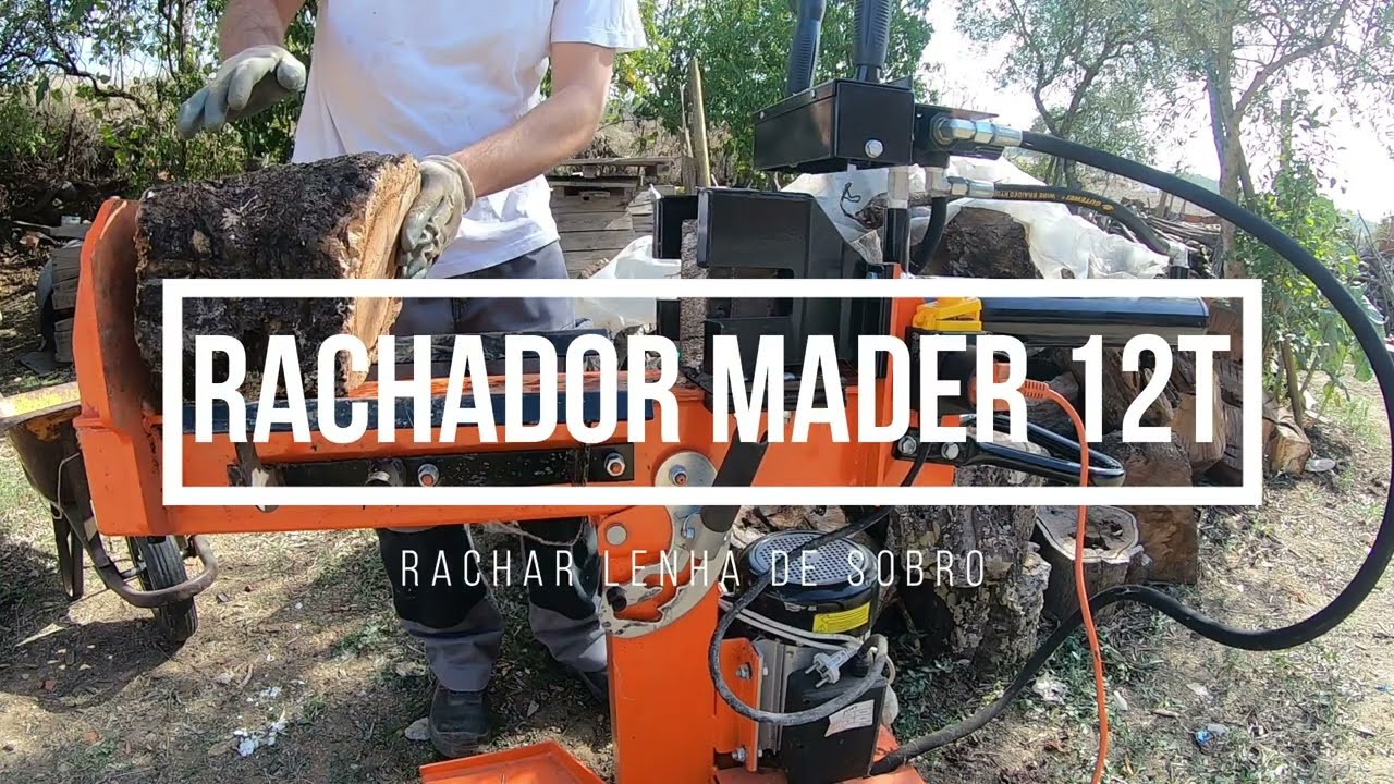 #Rachador #Mader 12T | Rachar uns paus de sobreiro com cortiça...
