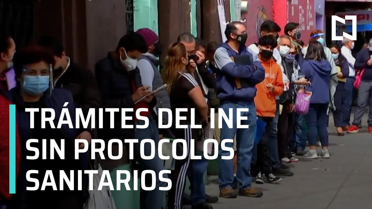 Largas filas en trámite del INE en tiempos de la pandemia - En Punto