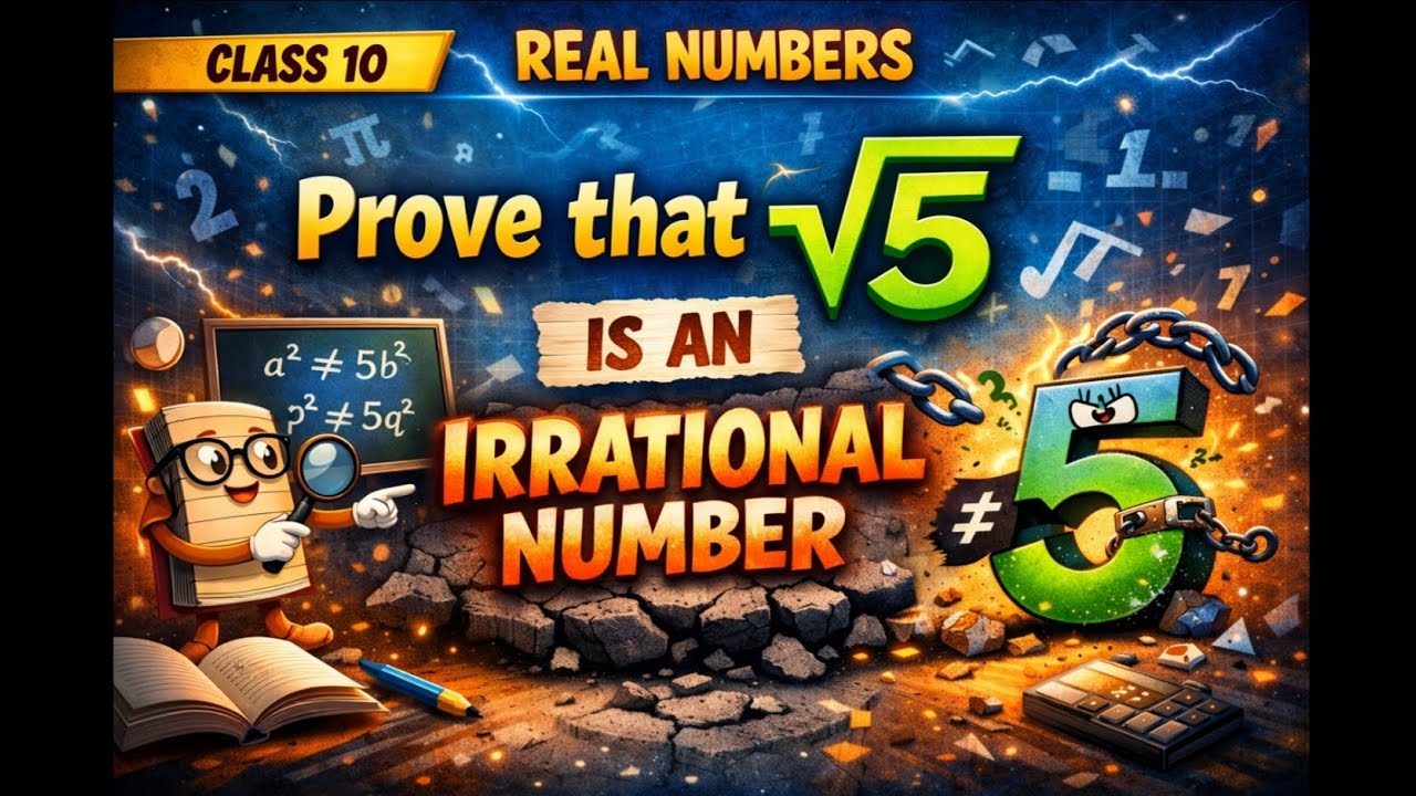 5 is an Irrational Number 🔥 | Class 10 Maths Proof | a = 5k Trick
