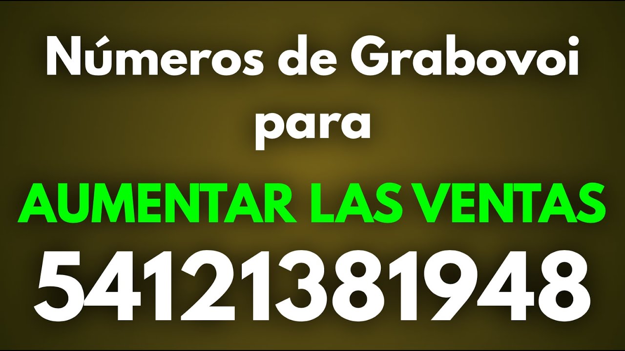 Números de Grabovoi para aumentar las ventas