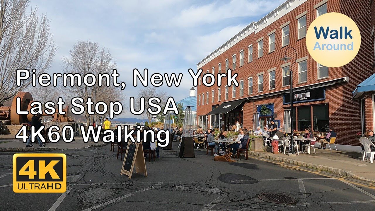 【4K60】 Walking - Piermont, New York (Last Stop USA)
