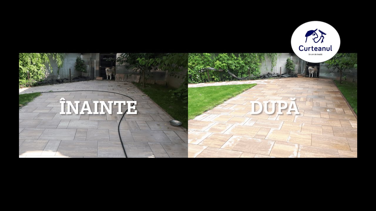 Spălare pavaje folosind Briggs & Stratton Elite Series 4000 Petrol Pressure Washer