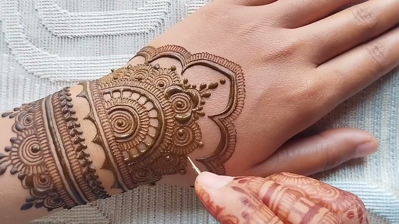 Easy mehndi design | Simple mehndi design back hand | Easy mehendi design back hand | Mehandi design
