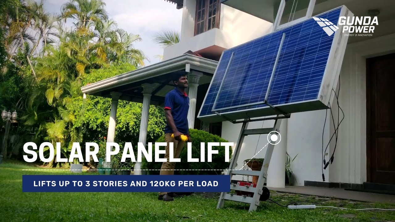 Solar Panel Lift by Gunda Power
