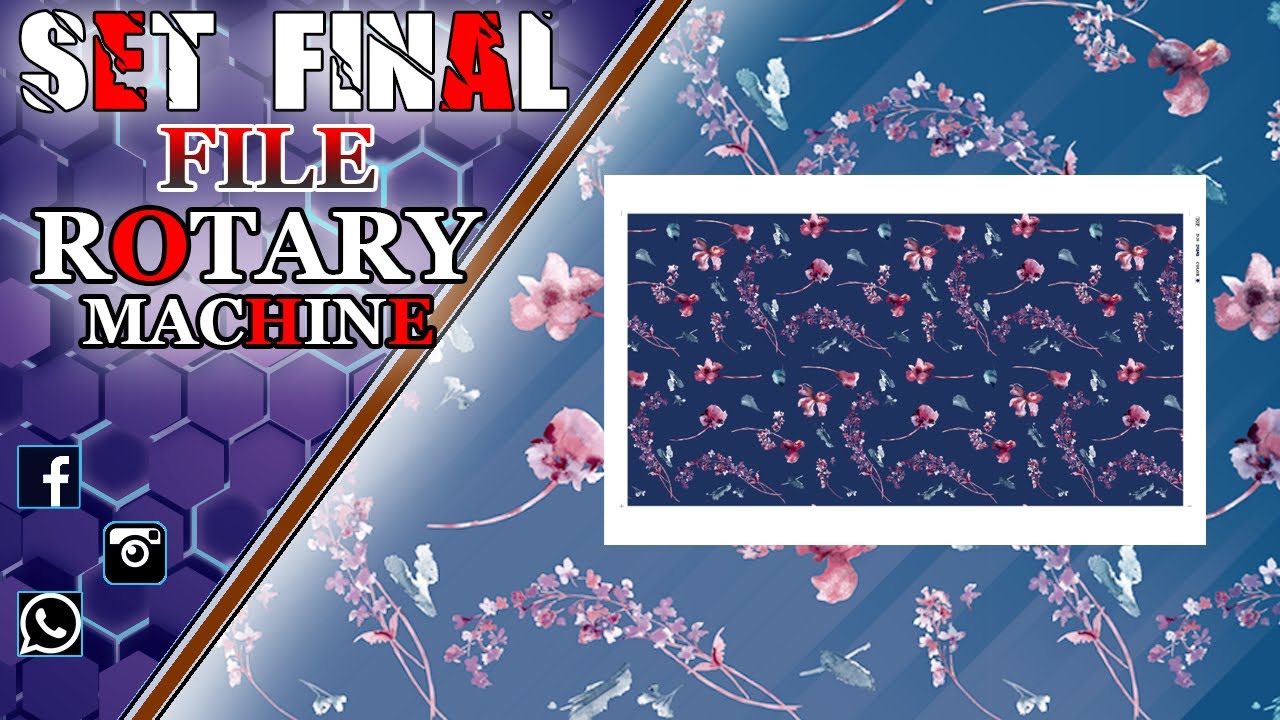 Set Final Print For Rotary Machine | PHOTOSHOP HINDI  | @KrishaDigital