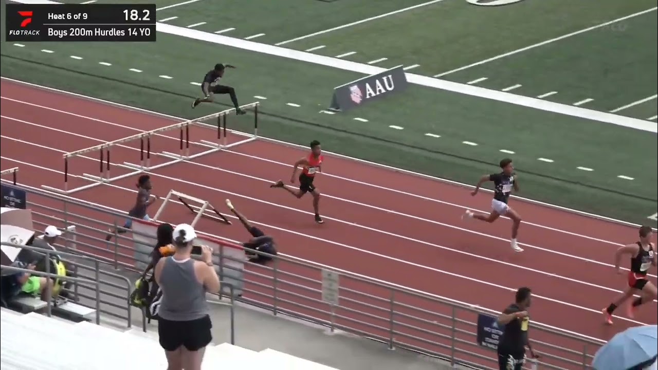 David West 200mH Prelims - 14 Year Old Boys (2011) -  AAU Junior Olympics 2025 - Humble, TX 07/28/25