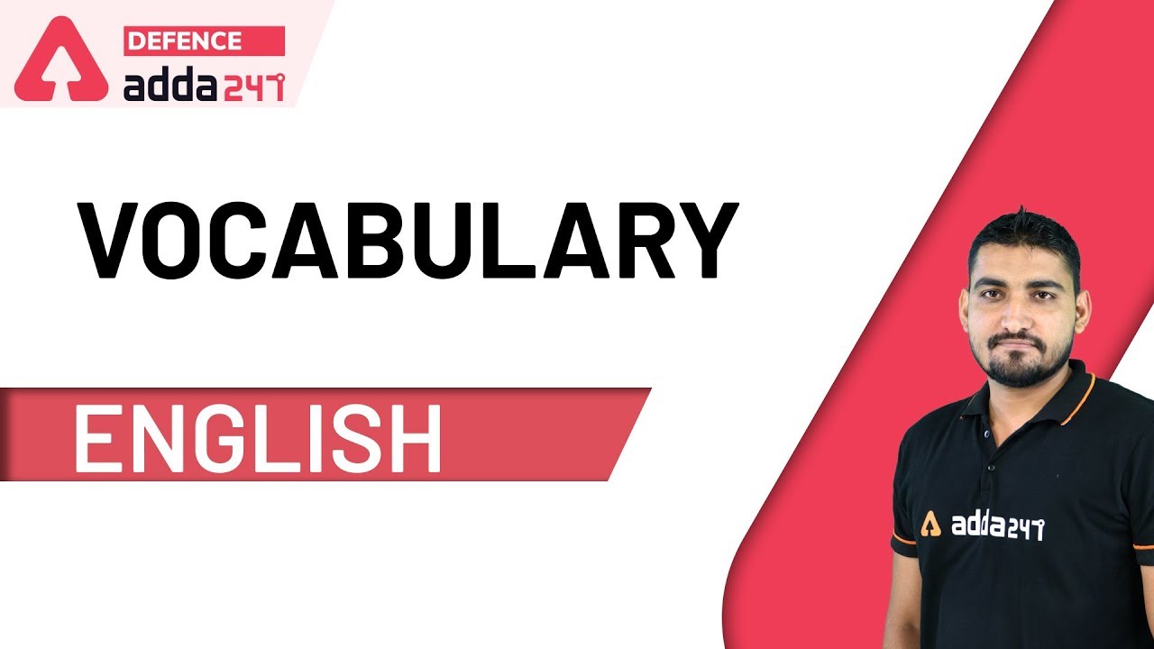 Vocabulary | English for UPSC CAPF AC 2020