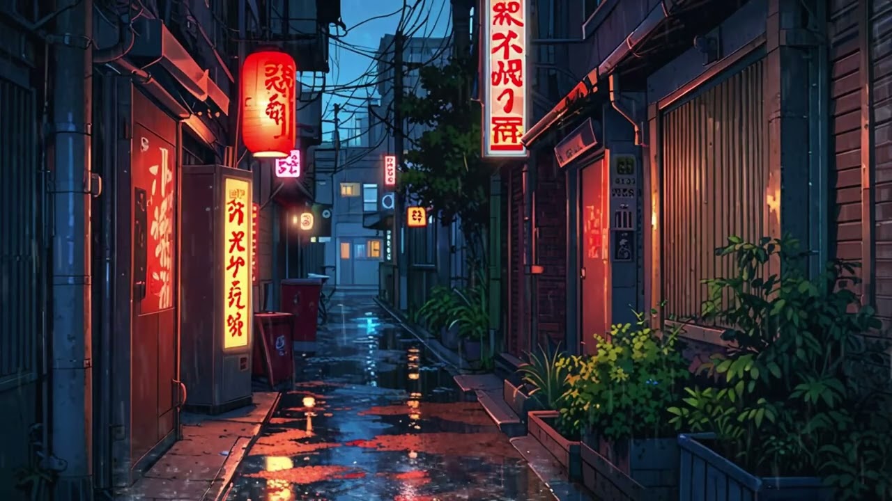 Slow Drizzle Lofi 🌧️🎹 | Instrumental Chill for Study Time