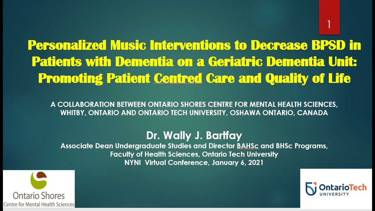 How music can benefit patients with dementia.
