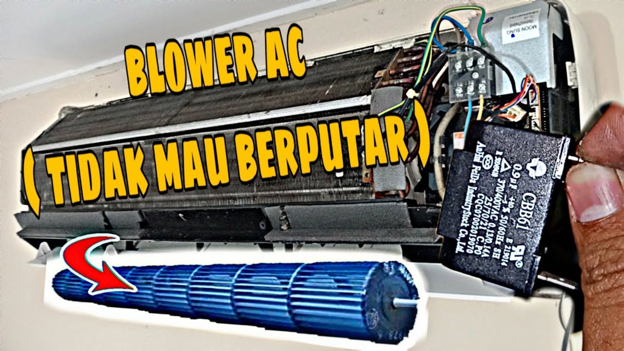 Blower Indoor Ac Tidak Mau Berputar, Kapasitor Blower  Lemah/Rusak