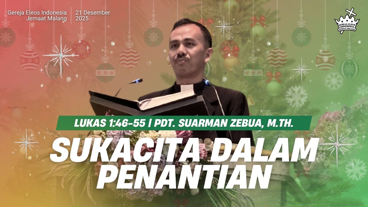 Ibadah Minggu | Sukacita dalam Penantian | Pdt. Suarman Zebua, M.Th.