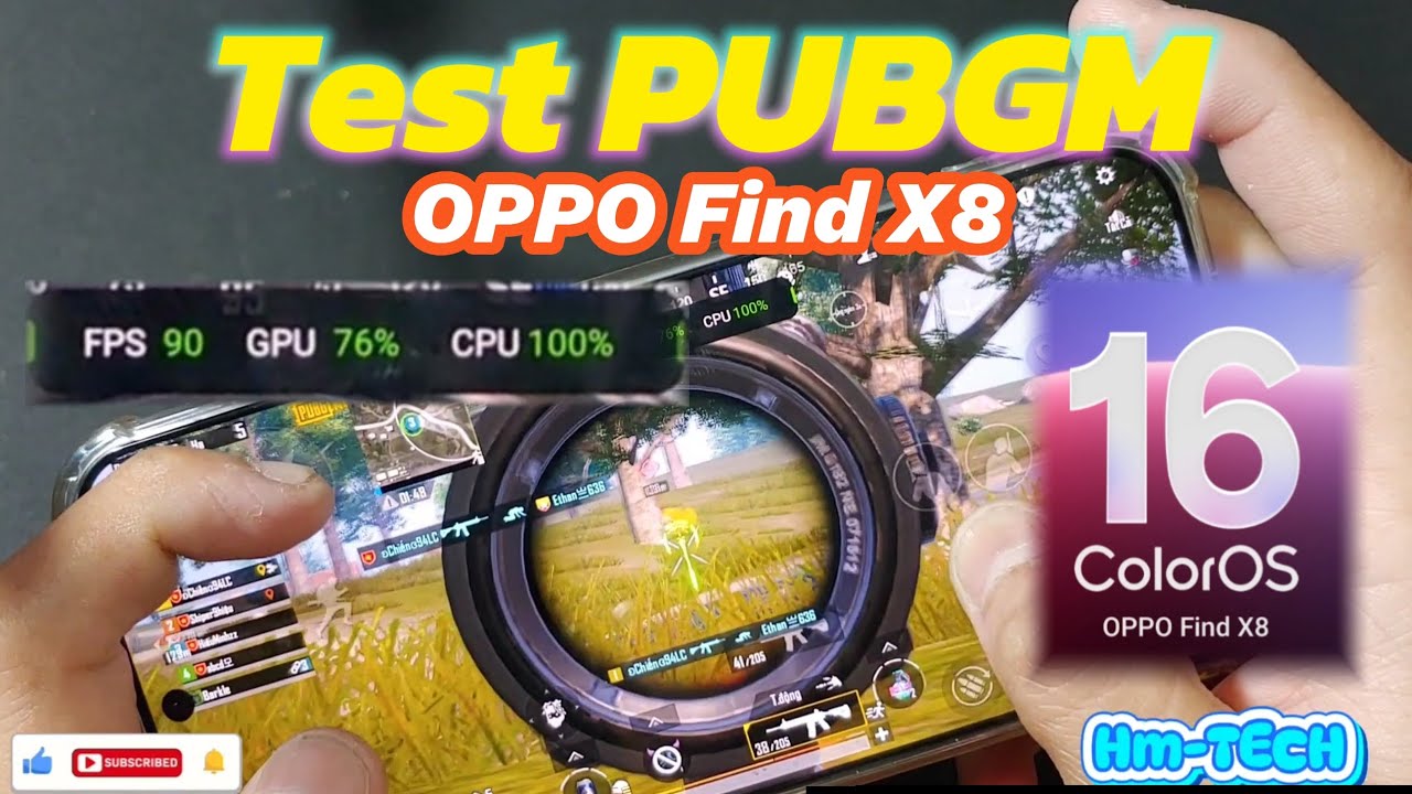 Test PUBGM Trên OPPO Find X8 - Mua trong phần mô tả và bình luận