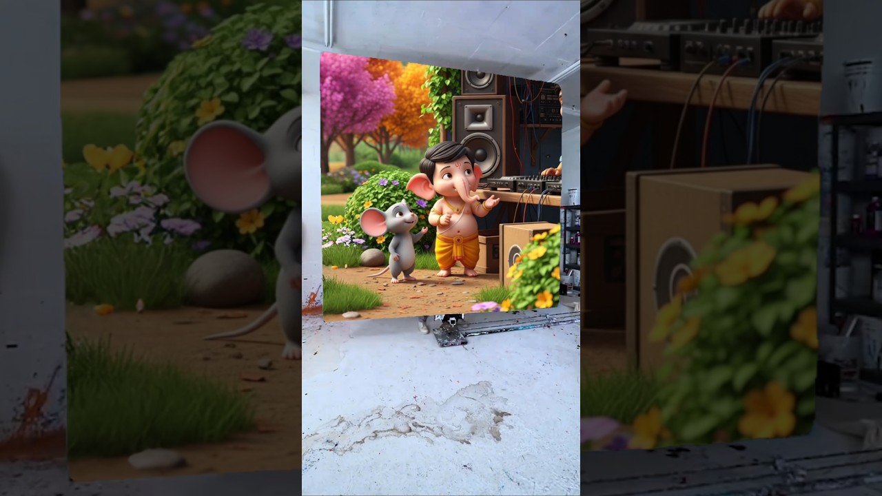 Happy Ganesh Chaturthi Drawing Photo 🌺🥰 Ganesh Ji Painting ❤️ #shorts #ganeshchaturthi #viralvideo