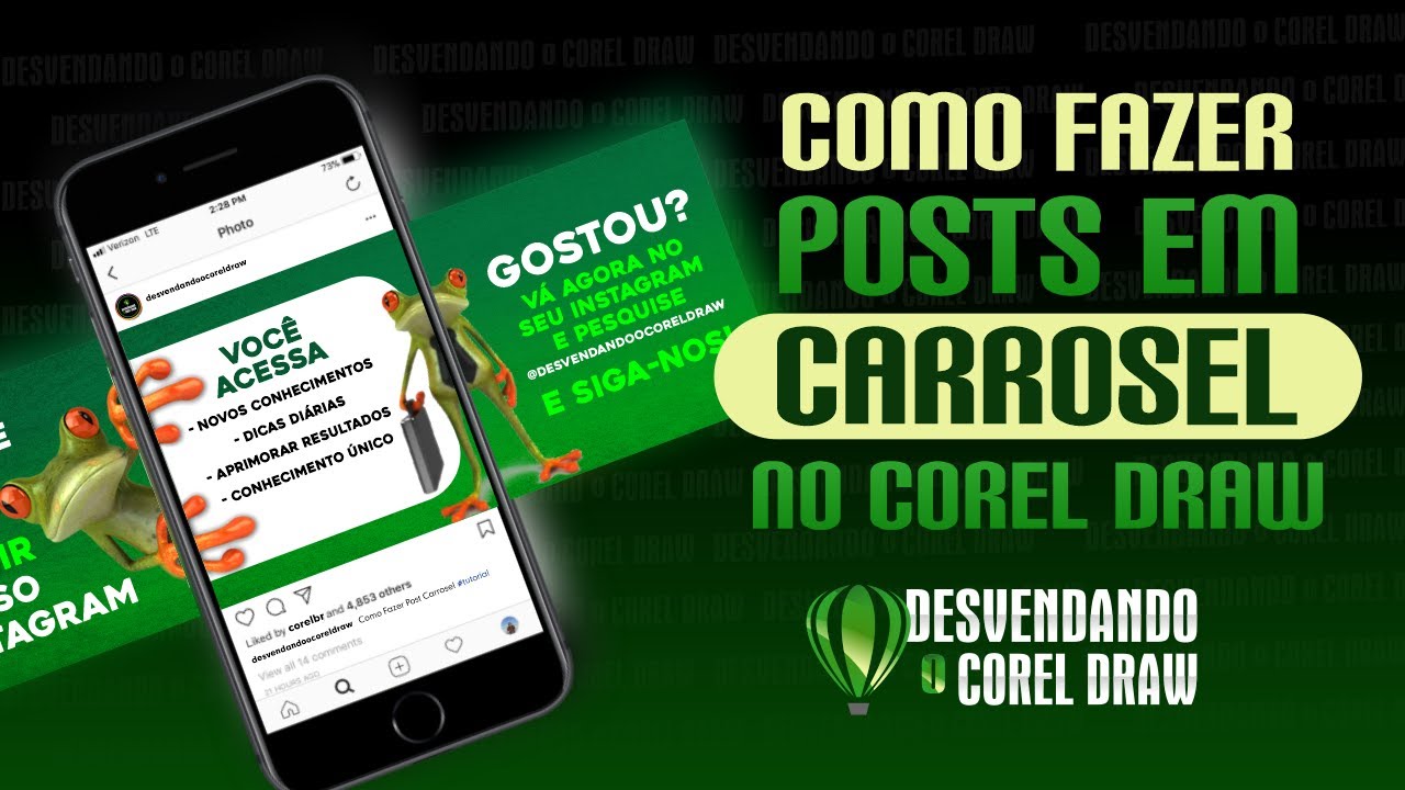 Como fazer post Carrosel para Instagram no Corel Draw