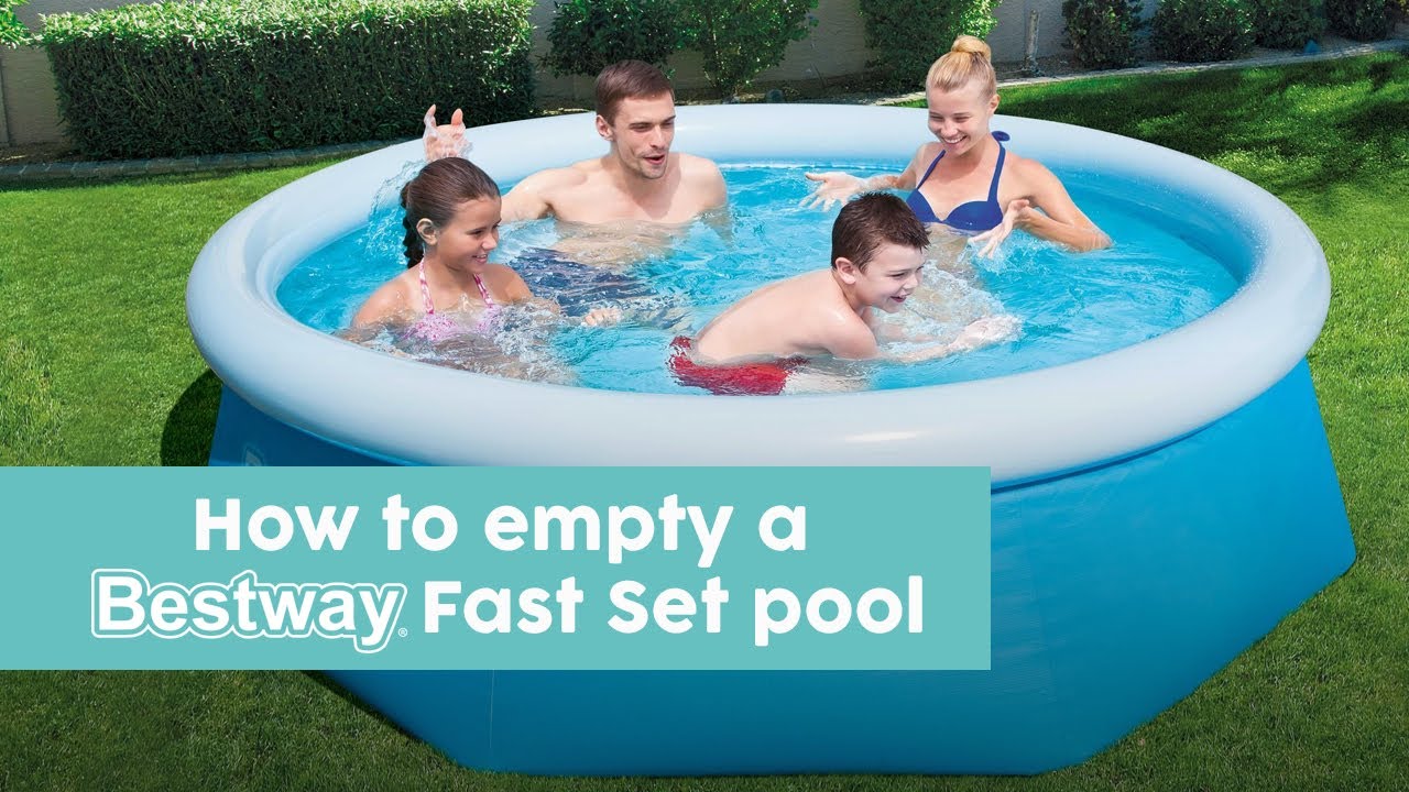 How to drain & fully empty a Fast Set Bestway pool