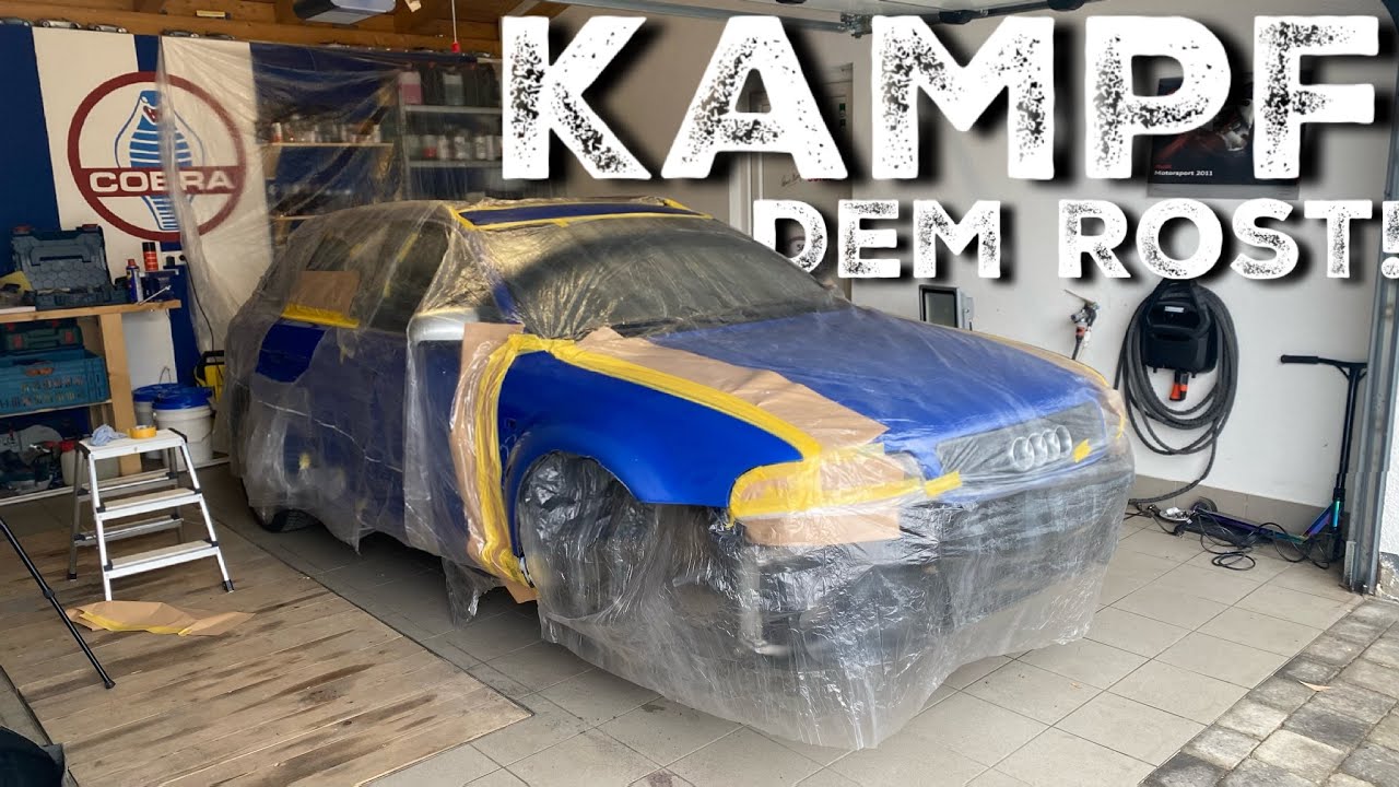 Rost Bek&auml;mpfung - Teil 3 - Wiederbelebung Audi RS4 B5 Nogaroblau - Vlog - 4K