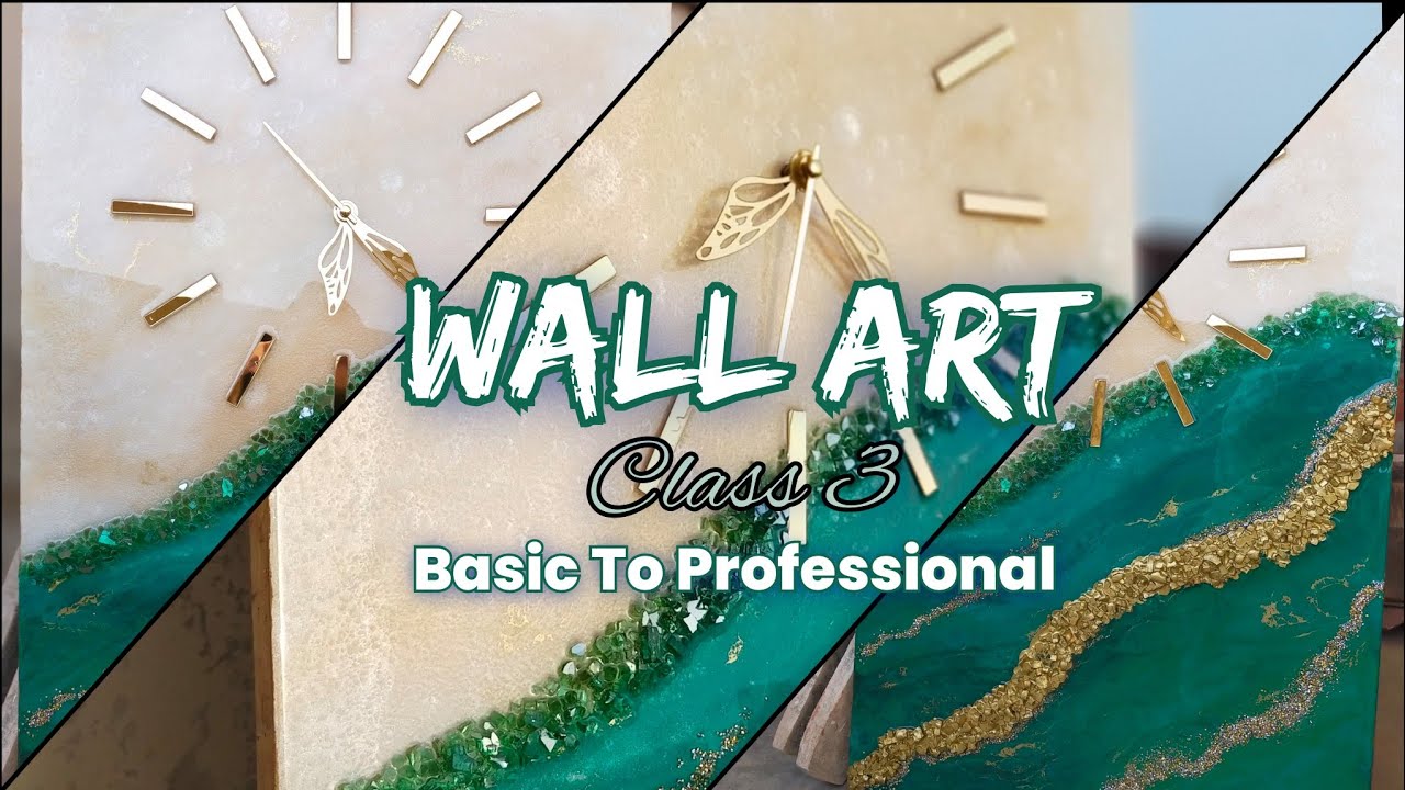Full Tutorial of Resin Wall Art Step By Step Basic To Professional By Zoha Yaseen| Wall Art Class3